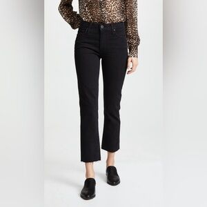 Paige Hoxton Straight Leg Ankle Jeans - Black - Size 27